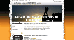 Desktop Screenshot of horolezecke-sdruzeni-horodruh-louny.com