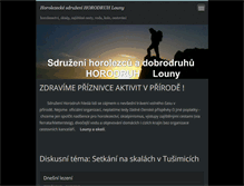 Tablet Screenshot of horolezecke-sdruzeni-horodruh-louny.com